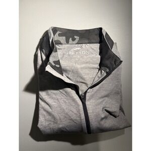 Greyson Men's Golf Pullover Guide Sport 1/4 Zip Light Heather Gray Size L